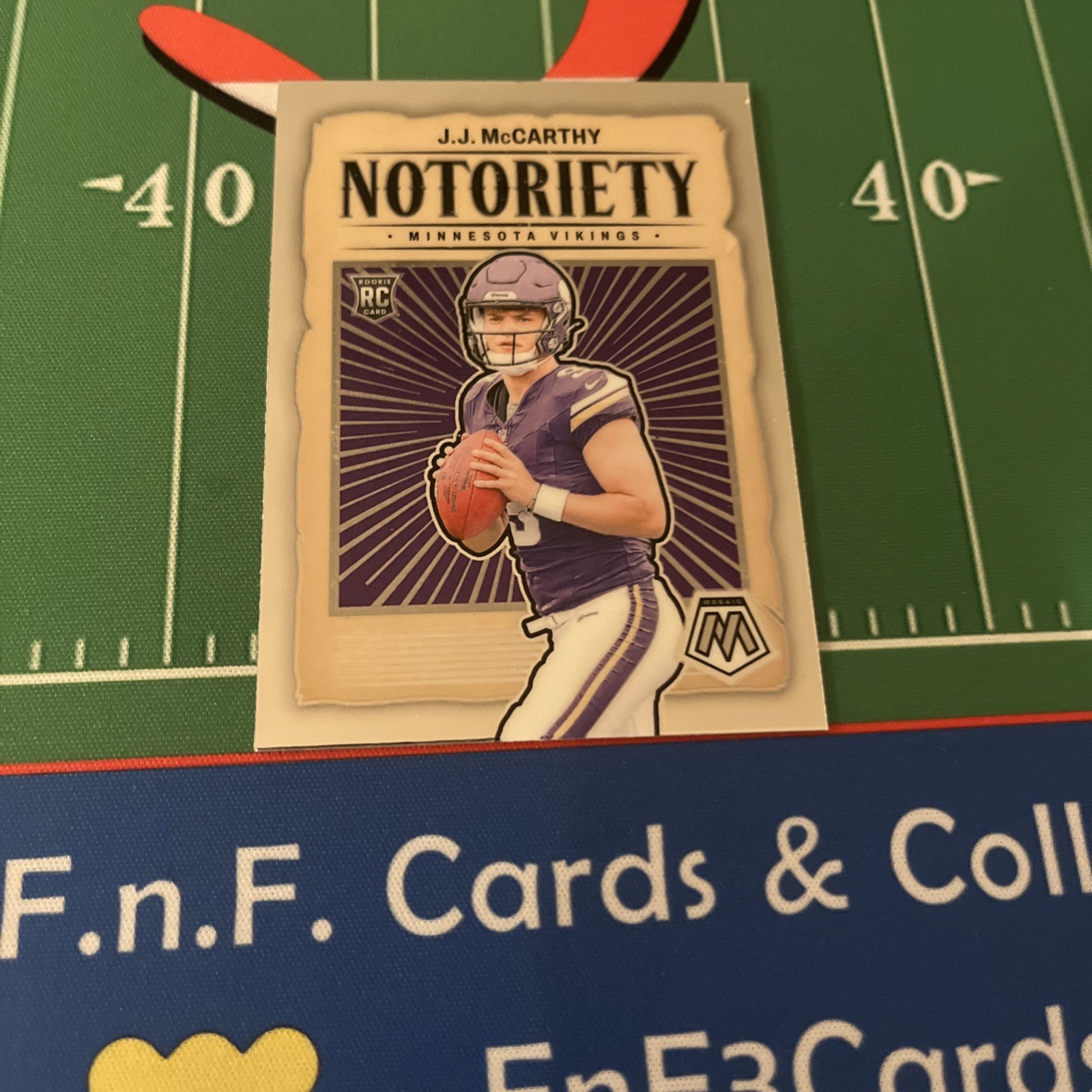 2024 Panini Mosaic - Notoriety J.J. McCarthy #21 (RC)