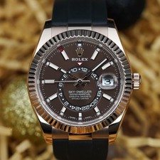Rolex Sky-Dweller Rose Gold Chocolate Dial | Complete Set | 326235