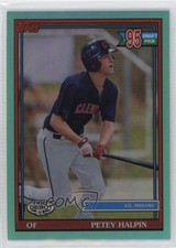 2021 Topps Pro Debut Chrome Aqua Refractor 64/75 Petey Halpin #PDC-184 7s2