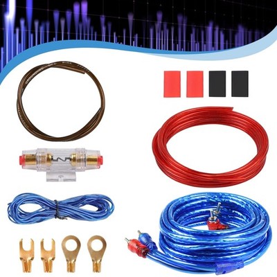 Auto Kabelsatz Verstärker Kabel Subwoofer Endstufe 4,5m 800W Kupfer