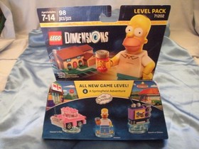 Lego Dimensions Bart Fun Pack 71211 & Homer Level Pack 71202- LOT (Sealed)