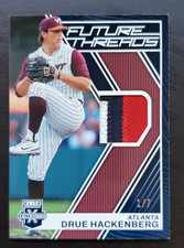 2023 Elite Extra Edition Drue Hackenberg Future Threads Patch Purple 1/7 Braves