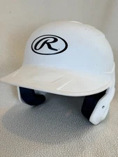 Rawlings MACH SR RevA Batting Helmet Matte White Size 6-7/8 - 7-5/8 No Jaw Guard