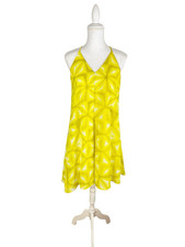 Calvin Klein Bright Yellow Asymmetrical Sleeveless Shift Dress Size 6