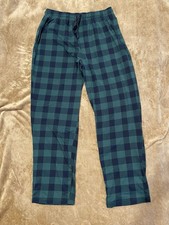 Perry Ellis Portfolio Green And Black Plaid Pajama Pants Size Large