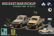 3R MODEL TK7006 Scale Mid East War Pickup 2 Pickup In Box Model Kit