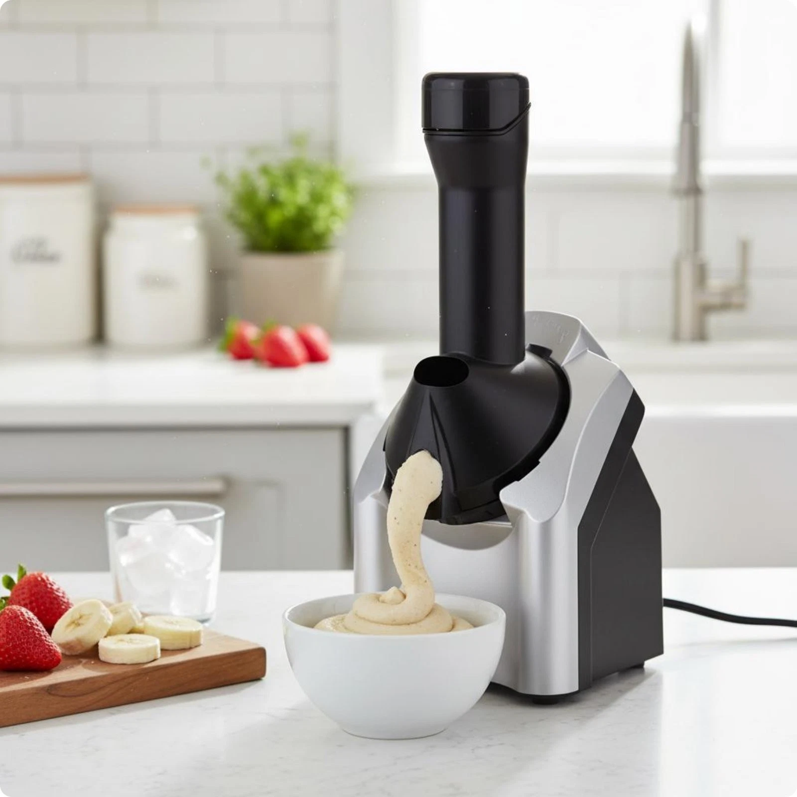 Ice Cream Appliance Homemade Dessert Automatic Ice Cream Machine Easy to Clean
Opens in a new window