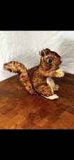 VTG 1930 s Stuffed Steif German Mohair Squirrel Perri 8 1/2 Tall