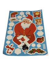 NEW window craft stickers christmas winter santa snow snowman deer