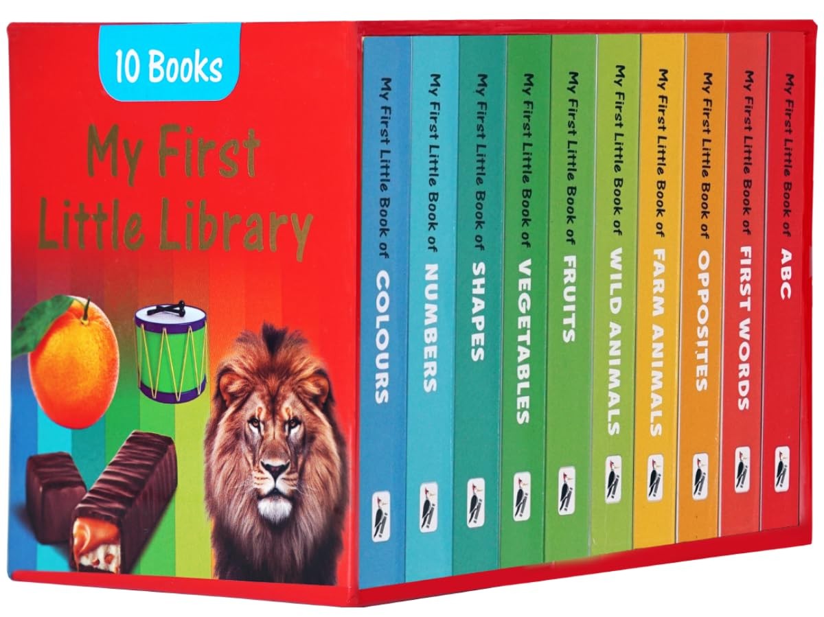 My First Little Library 10 Books Collection Set ABC, Shapes, Numbers, opposites