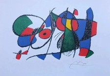 MIRO Joan: Der Schlafende Löwe, Signierte LITHOGRAPHIE, 500 Ex