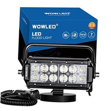 36W LED Work Light Magnetic Base Mount Portable LED Light Flood for Car SUV