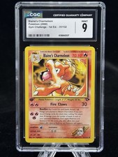 Blaine’s Charmeleon #31 1st Edition Gym Challenge 2000 Pokemon CGC 9 🔥 on eBay