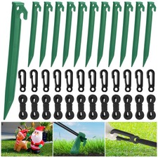 Aodaer 36 Pieces Plastic Inflatable Stakes Set Heavy Duty Halloween Christmas...