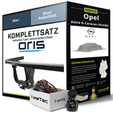 Anhängerkupplung ORIS starr für OPEL Astra G Caravan (Kombi) +E-Satz Kit NEU