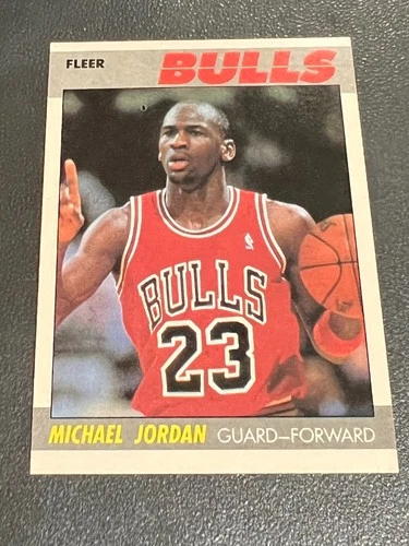 1987 Fleer Michael Jordan- #59- Chicago Bulls-- altered