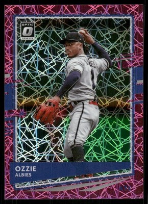 2020 Donruss Optic Pink Velocity #98 Ozzie Albies /199 - BB