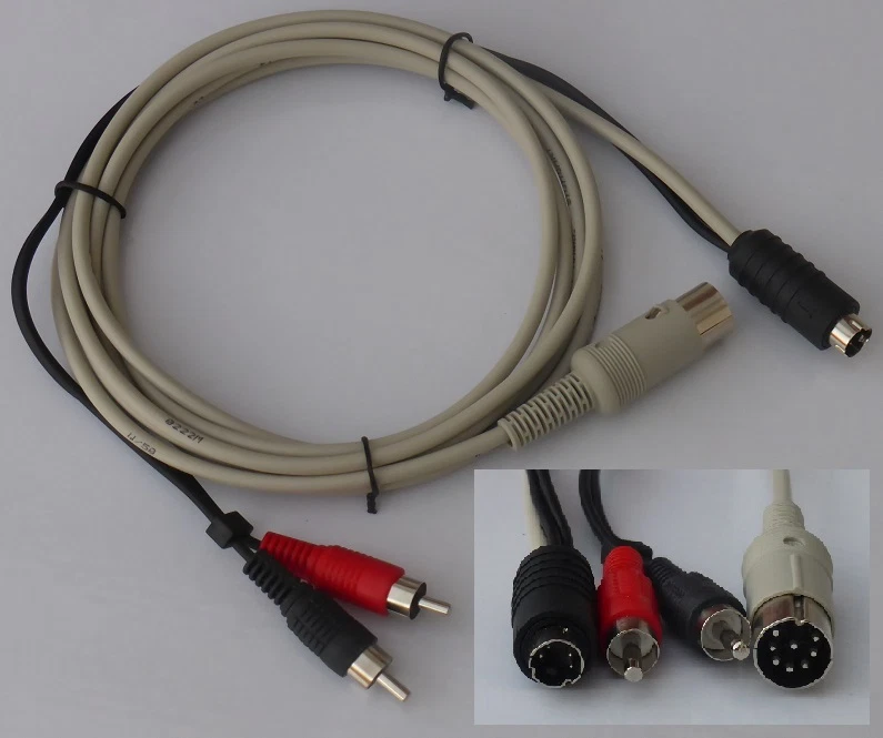 Cable Commodore C64/C128 S-Video 1,5 metros.