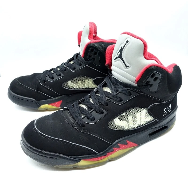 Supreme x Air Jordan 5 Black 824371-001 2015 Release Date