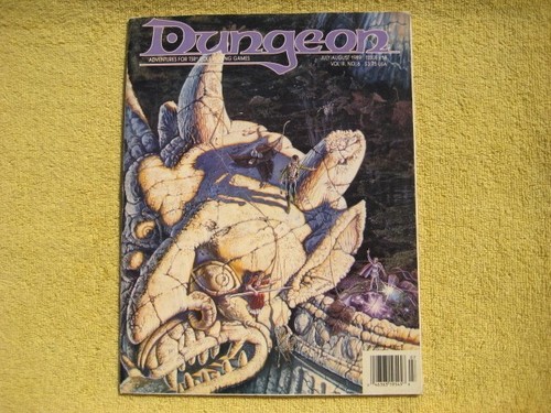 DUNGEON MAGAZINE - July/Aug 1989 - Issue no. 18 - VG - TSR - AD&D D& read descri - Imagen 1 de 4