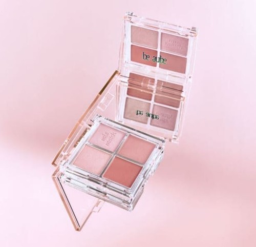 Be Aube x inbora Mix Match Cheek Palette 2Colors(Sand&Rose) 2024 FW New Edition - Picture 3 of 9