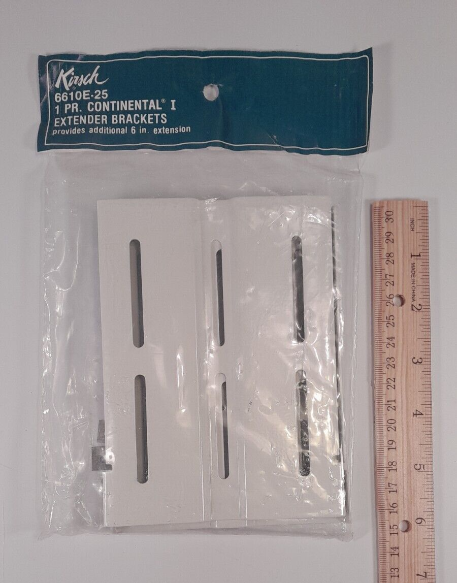 (5 Pairs) KIRSCH 6610E25 Continental Extender Brackets for Drapery