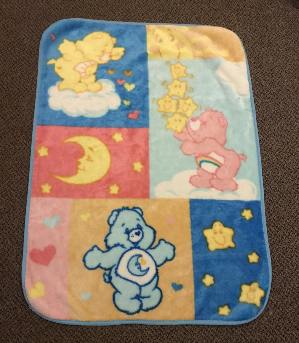 Care Bears Plush Blanket Throw Bedtime Cheer Funshine Bear Star