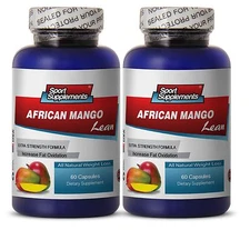 African Mango. Sport Supplements. Weight Management (2 Bottles,120 Capsules)