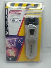 Coleman emergency led dynamo flashlight with fm radio