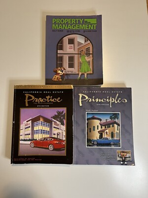 #ad #ad Set Of 3 California Real Estate Books Principles Property Management amp; Practice $185.00