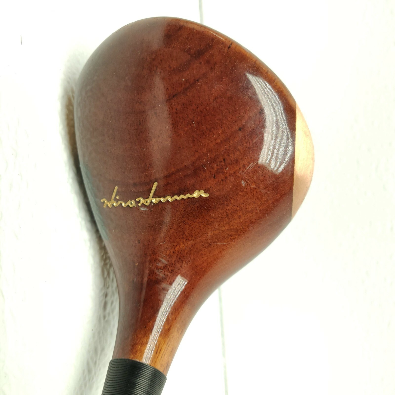 Vintage Persimmon Golf Club Driver Hiro Honma Titanium Boron Shaft 1