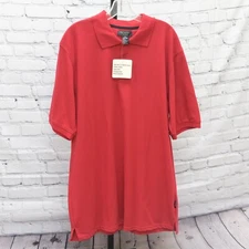 LA Gate Collection Polo Men's 2XL Solid RED Color NWT Polo shirt