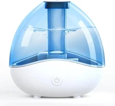 Ultrasonic Cool Mist Humidifier with Removable 1.5L Water Tank Blue