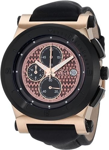 Carlo Monti Mens Chronograph Watch Bronze with Black Leather Strap CM500-992 - Picture 10 of 10