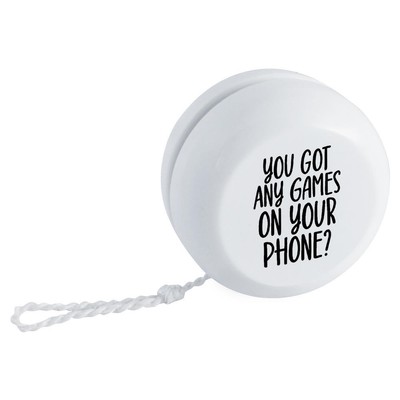 ''You Got Any Games On Your Phone Funny Text'' Retro Style Yo-Yo (YY00045444)