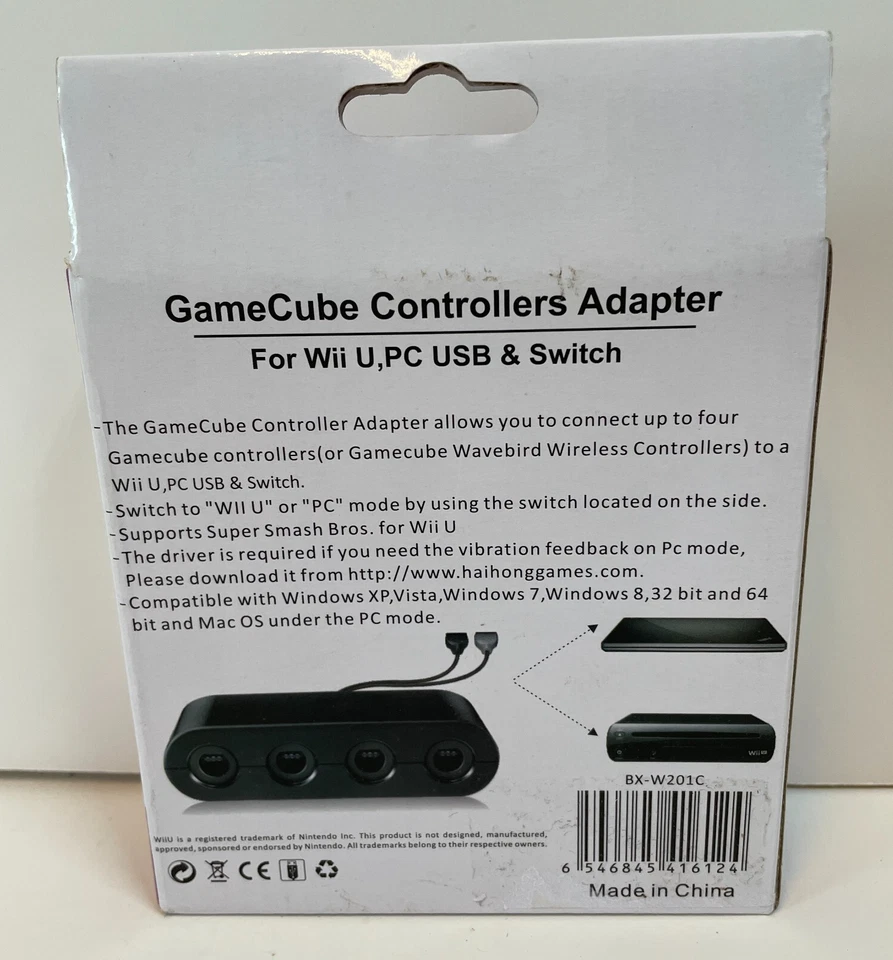 Nintendo GameCube Controllers Adapter for Wii U, PC USB & Switch New - Image 2 of 2
