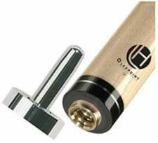 Lucasi Hybrid Pool Cue Shaft Silver Ring 11.75mm or 12.75mm - Kamui PRO Tip 