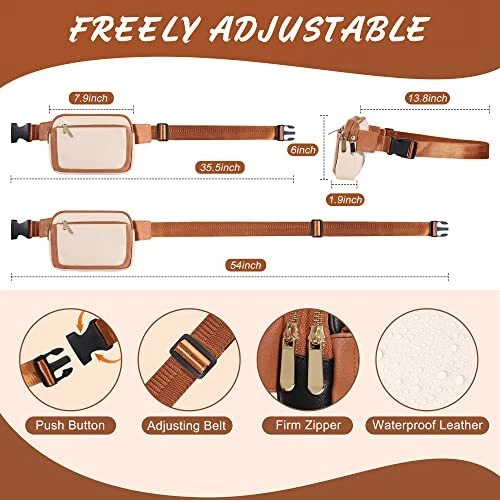 Belt Bag for Women PU Leather Fanny Pack Crossbody Bags for Women Trendy Waist Belt Bag for Women PU Leather Fanny Pack Crossbody Bags for Women Trendy Waist