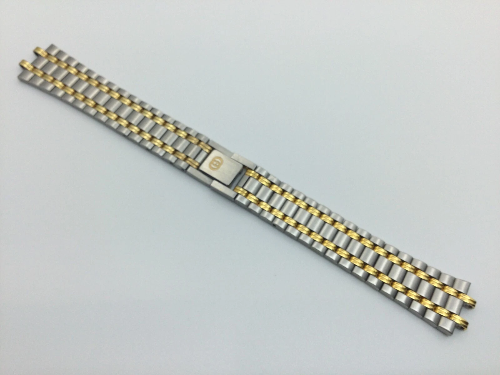 15MM ORIGINAL GUCCI WATCH BAND BRACELET FOR 9000L TWO TONE