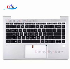 N38995-001 For HP ProBook 445 G10 US PalmRest backlit Keyboard Silver