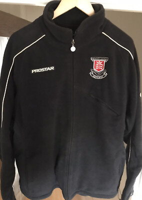 PROSTAR SMART BLACK REFEREE FOOTBALL WARM ZIP UP TOP - LARGE 42/44