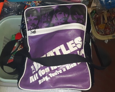 THE BEATLES Vintage Unisex Shoulder Bag NEW Men Women 32x20x12cm Cd