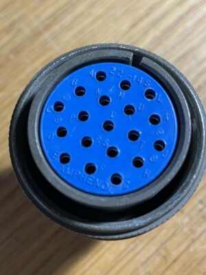Amphenol circular connector;MS3106A22-14S  19 pins connector