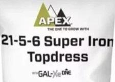 🔥2 Lbs Zip Bag Super Iron Topdress 21-5-6  Slow Release Fertilizer  Apex Brand