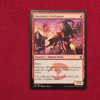 MTG Monastery Swiftspear Khans of Tarkir Magic the Gathering