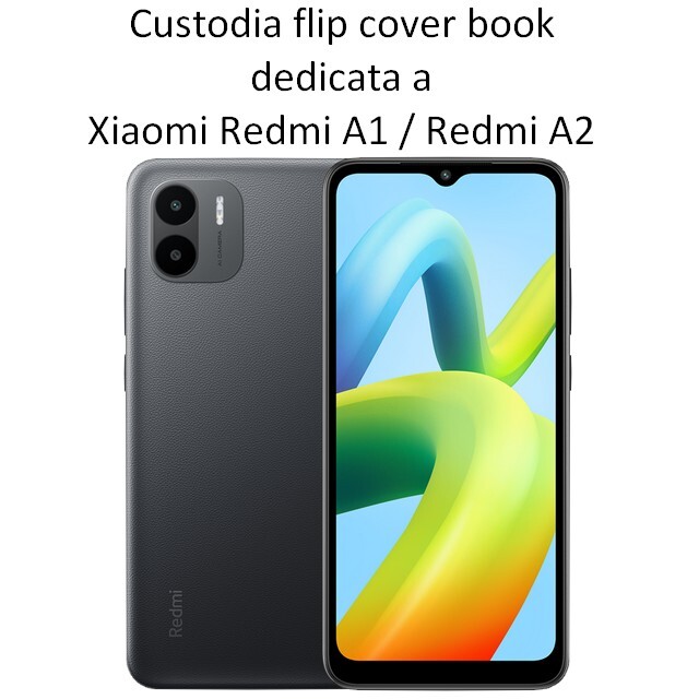Cover per Xiaomi Redmi A1 4G/A2 4G, farfalla in rilievo con cerniera in pelle di protezione, funzione stand, chiusura magnetica, fessure per carte di credito, custodia in antiurto, con cavalletto