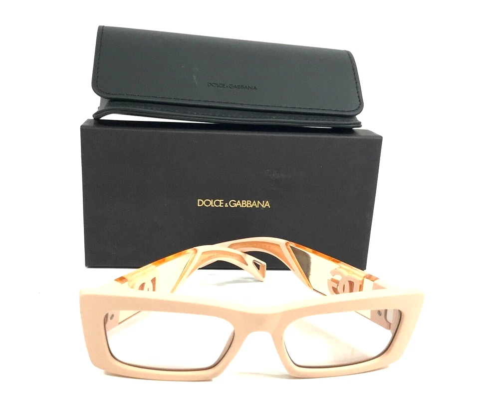 Gafas de sol Dolce & Gabbana DG6173 3245/73 marcos de goma nude con lentes naranjas Foto 2 de 4