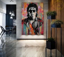 Michael Jackson Pop Art Canvas Wall Art  Music Wall Decor Jackson Poster 41