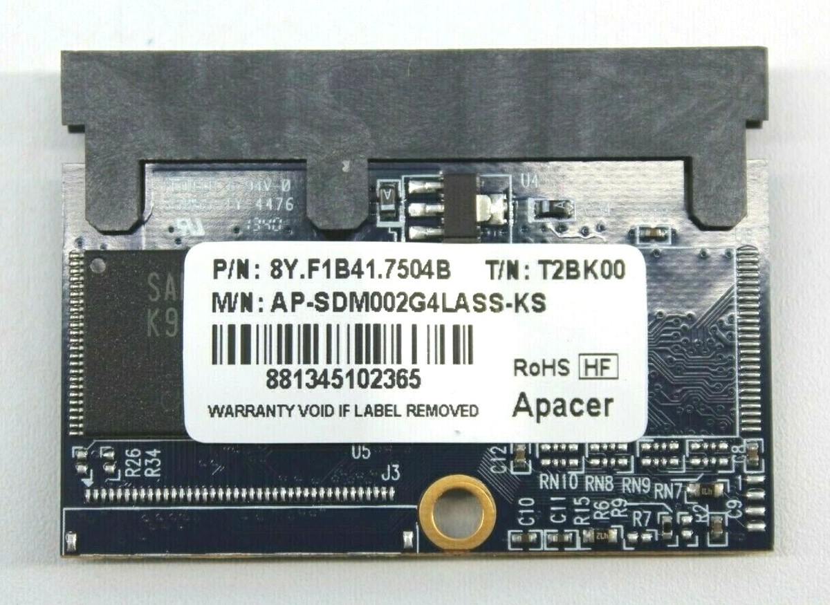 LOT OF 2 ! Apacer P/N: 8Y.F1B41.7504B 2GB MLC SATA Solid LOT OF 2 ! Apacer P/N: 8Y.F1B41.7504B 2GB MLC SATA Solid