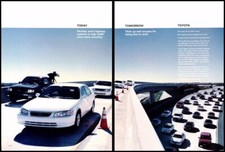 2001 Toyota Camry freeway 2-page Vintage Advertisement Print Art Car Ad D89